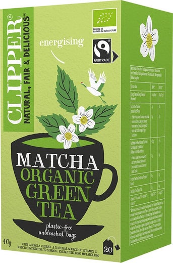 Clipper luomu matcha vihre&auml; tee  20pss